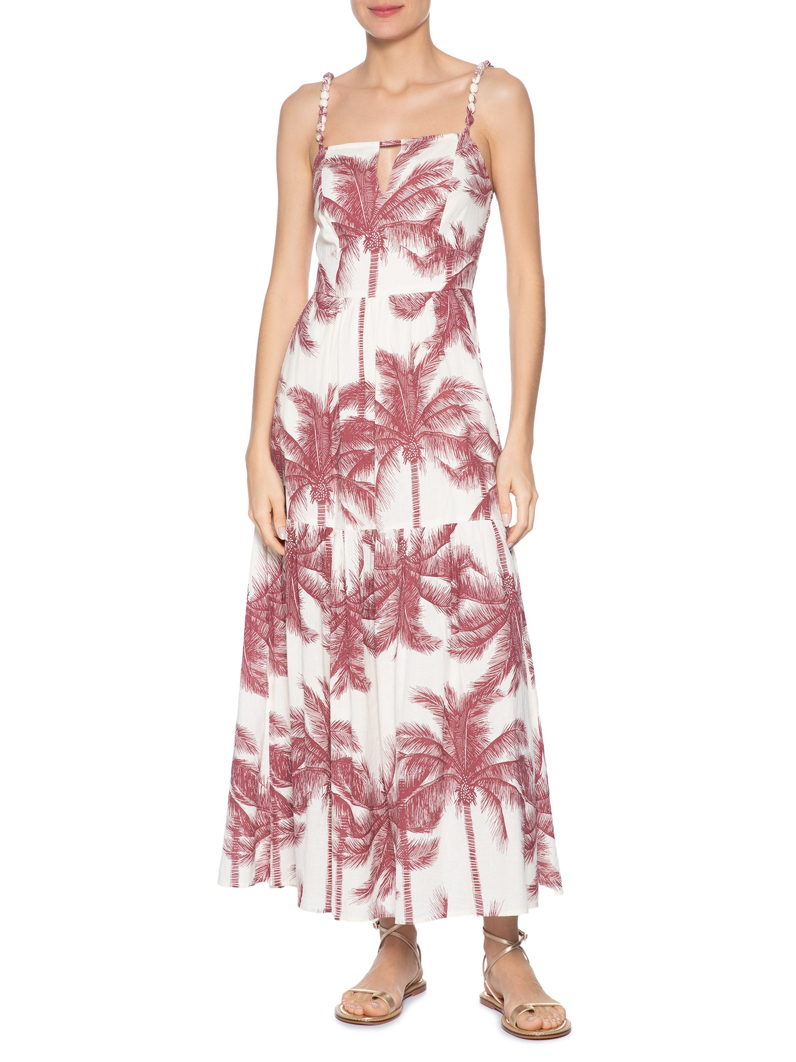 Vestido Alça Palma Roxo Le Lis