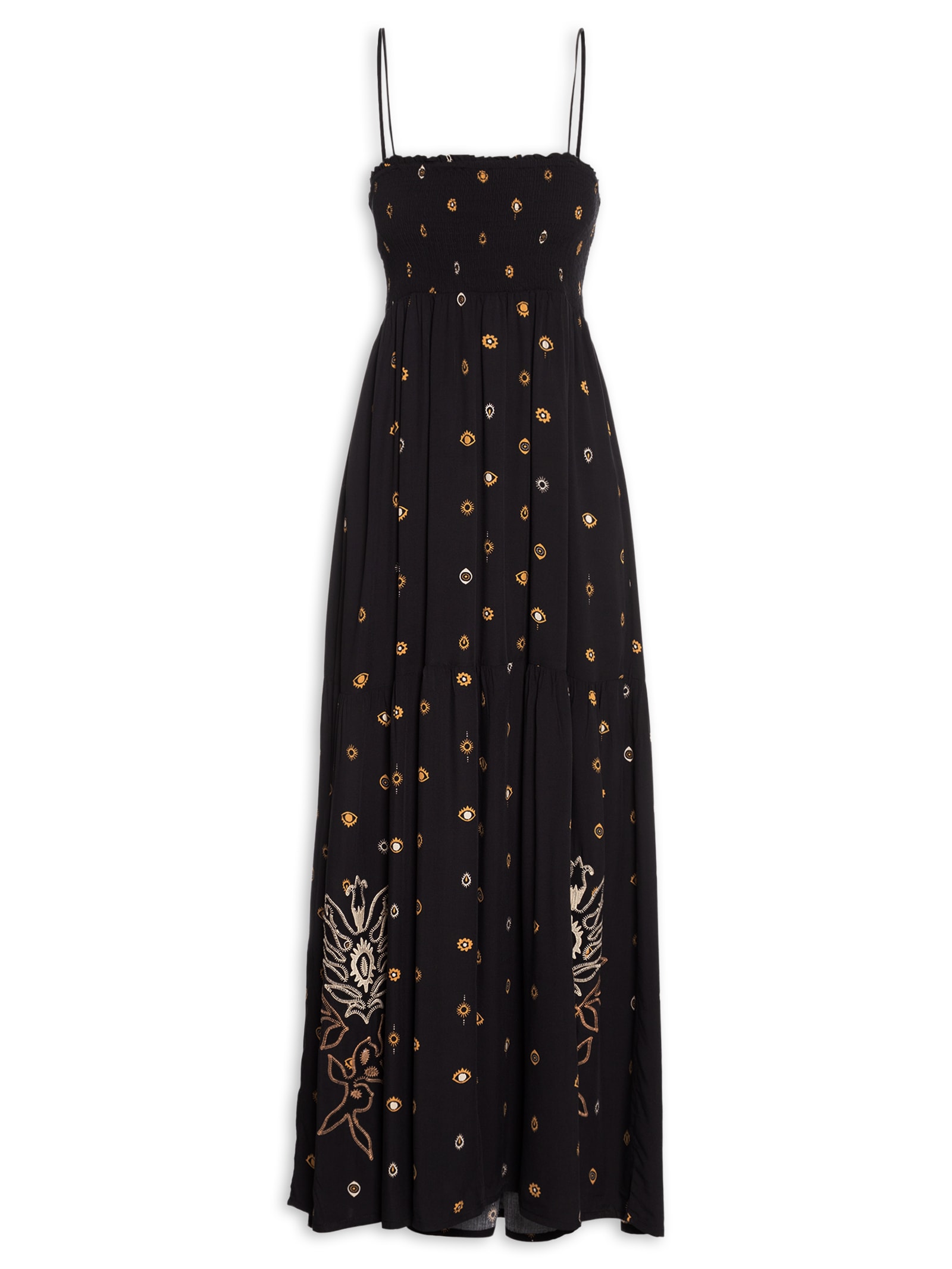 Vestido Alça Visão Preto Cantão