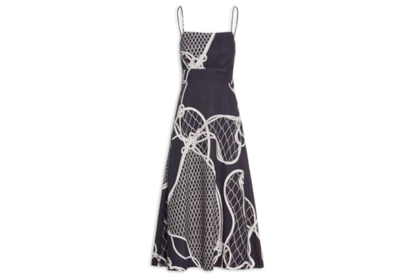 Vestido Alças Knot Blue - Azul