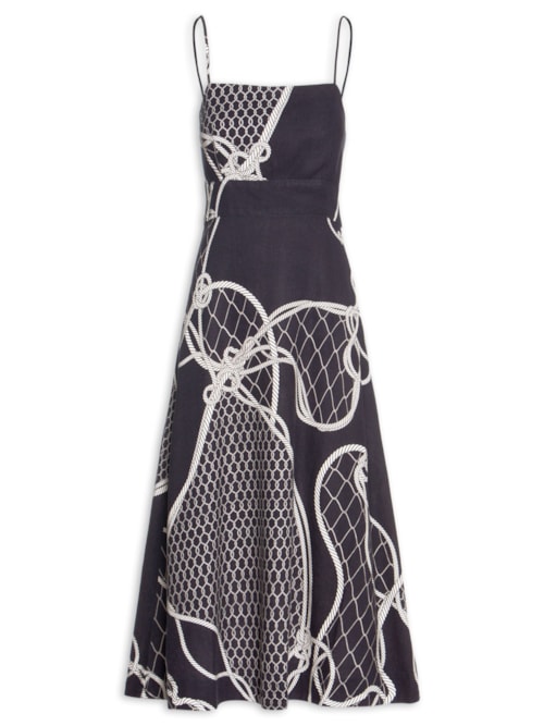 Vestido Alças Knot Blue – Azul