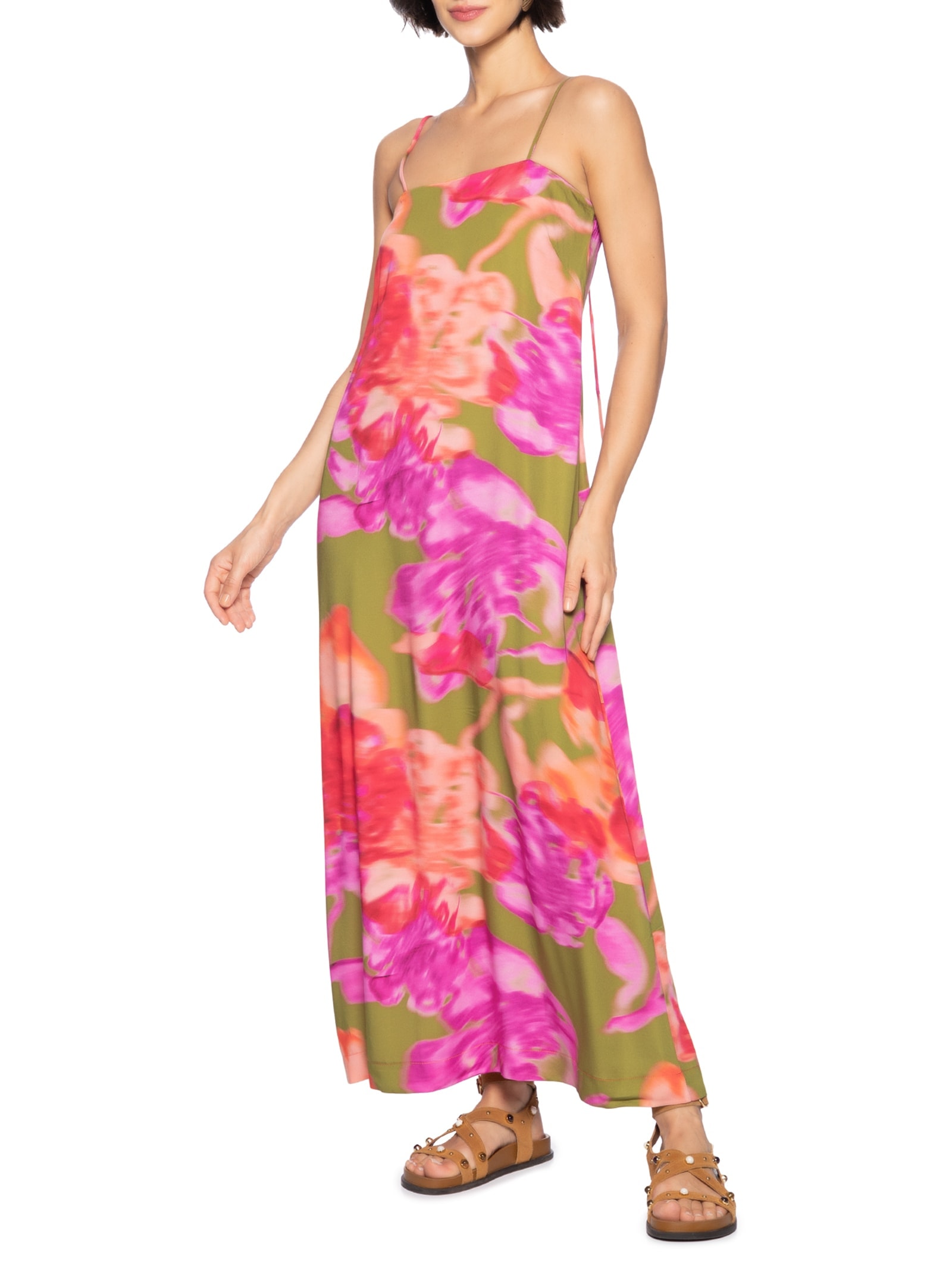 Vestido Alcinha Est Brisa Rosa Cantão