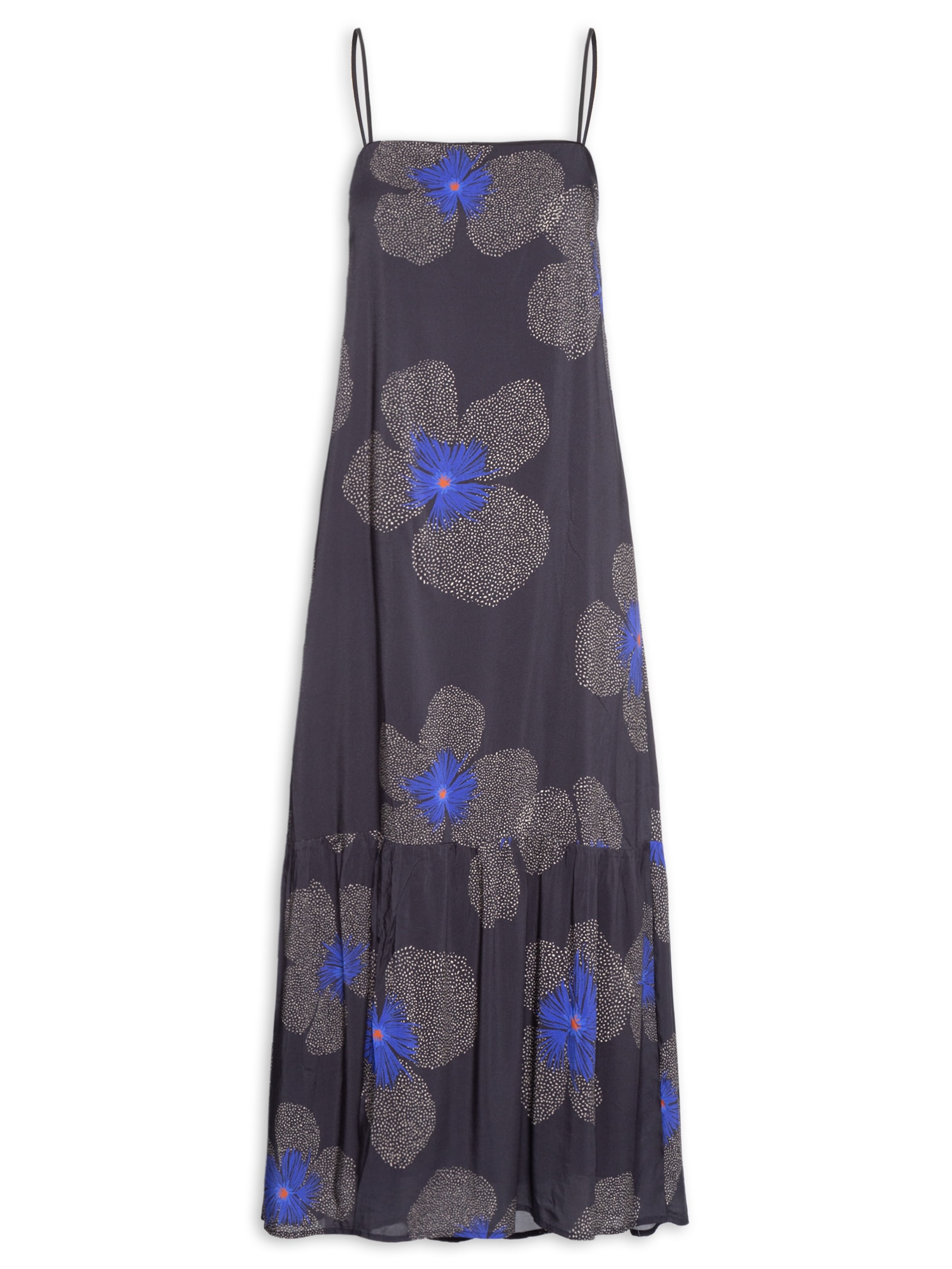 Vestido Alcinha Estampa Floral Yaya Preto Cantão