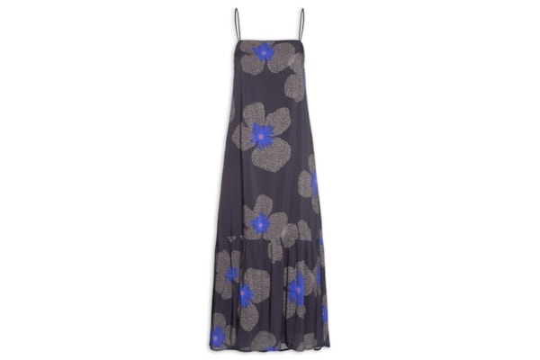 Vestido Alcinha Estampa Floral Yaya - Preto