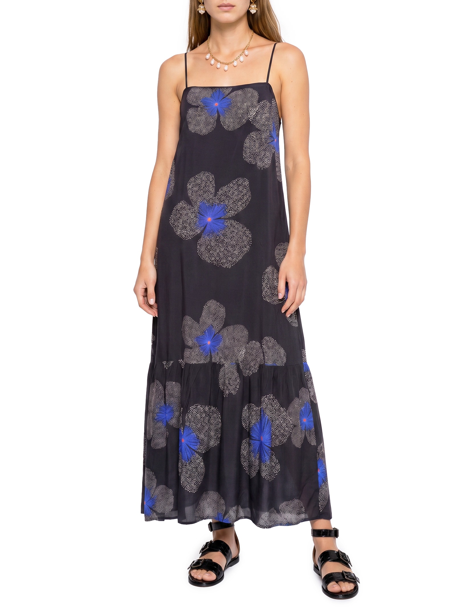 Vestido Alcinha Estampa Floral Yaya Preto Cantão