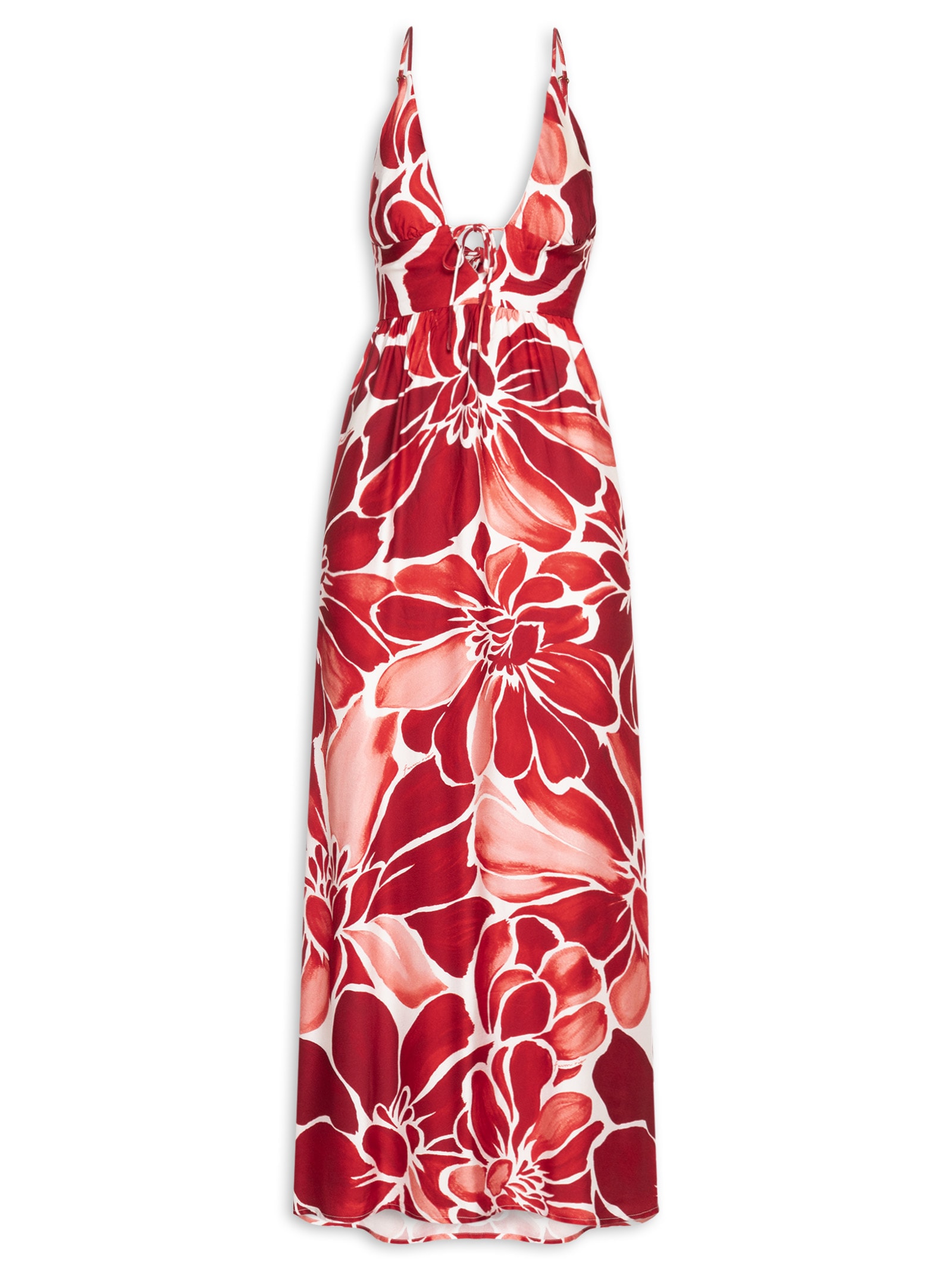 Vestido Alcinha Jardim de Amora – Vermelho Farm