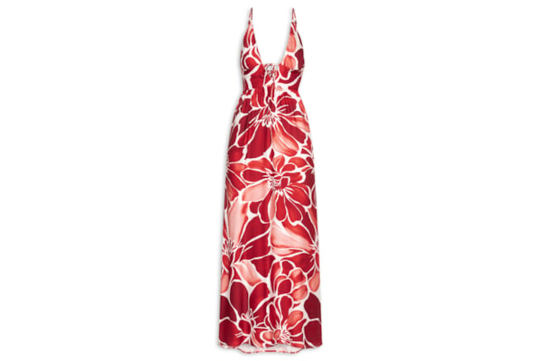 Vestido Alcinha Jardim de Amora – Vermelho