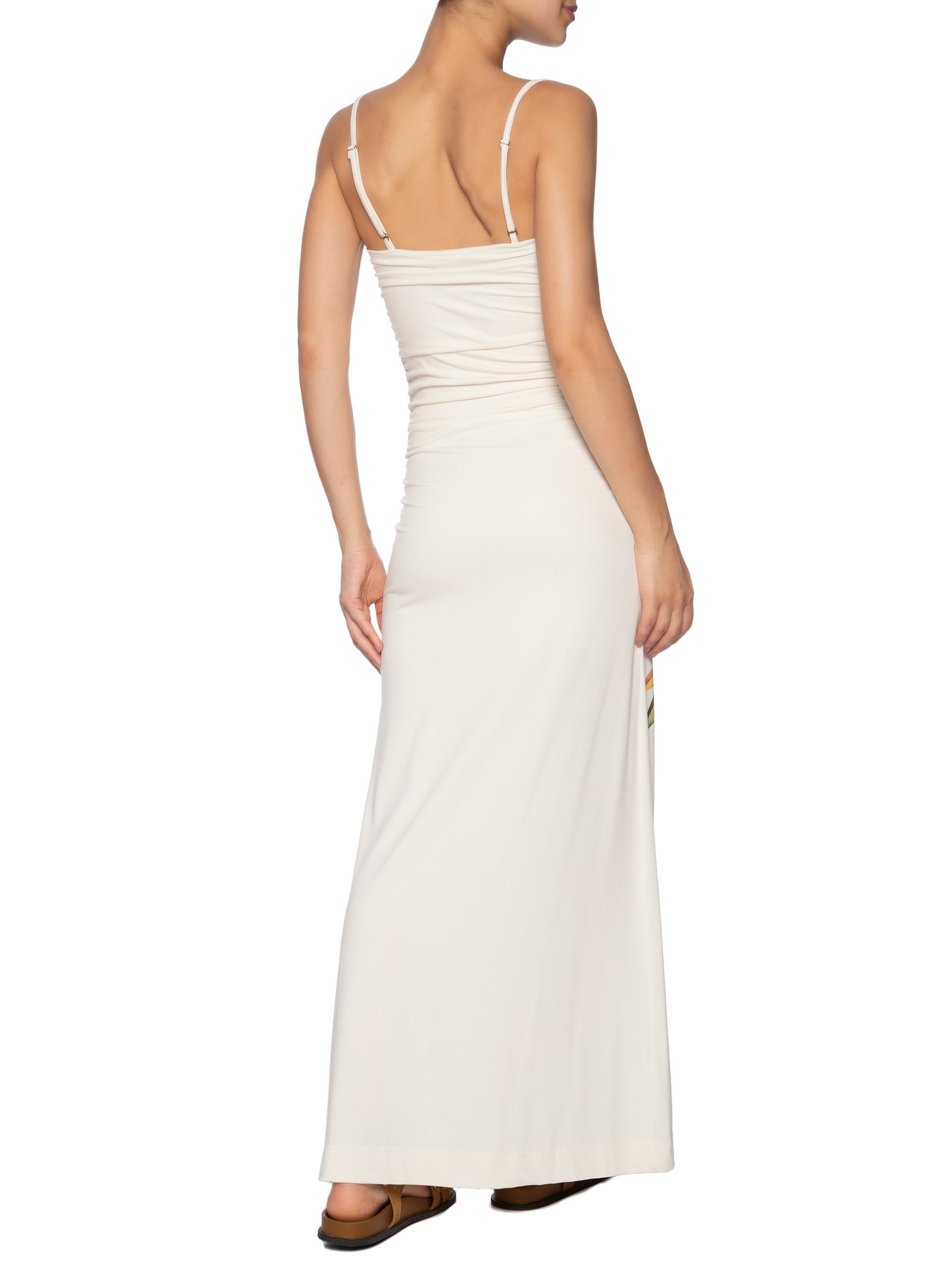 Vestido Alcinha Orquidário Off White Farm