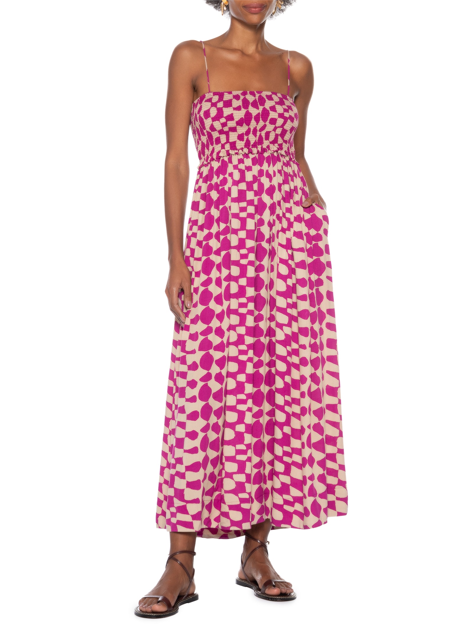 Vestido Alcinha Tempos Rosa Cantão