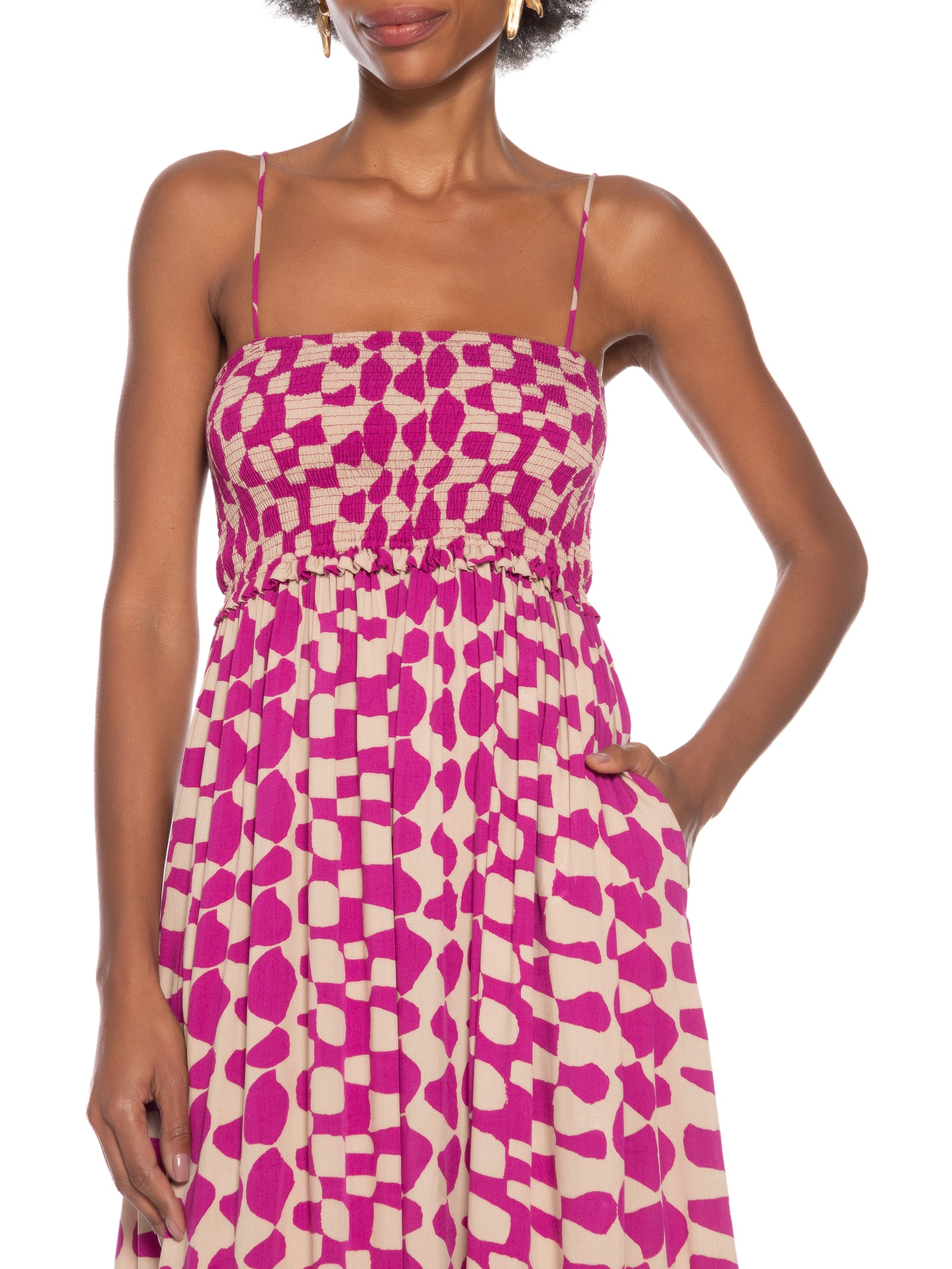 Vestido Alcinha Tempos Rosa Cantão