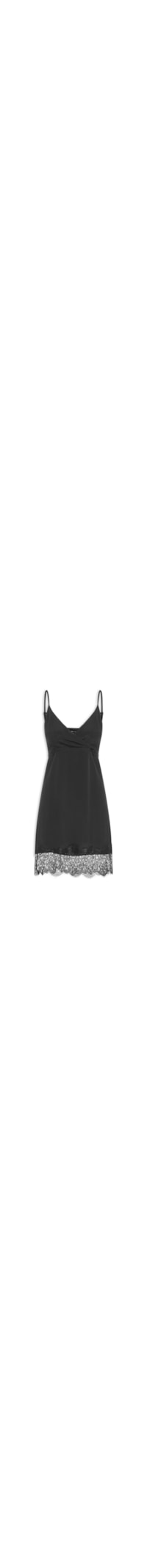 Vestido Alcinha Viscose Textura - Preto