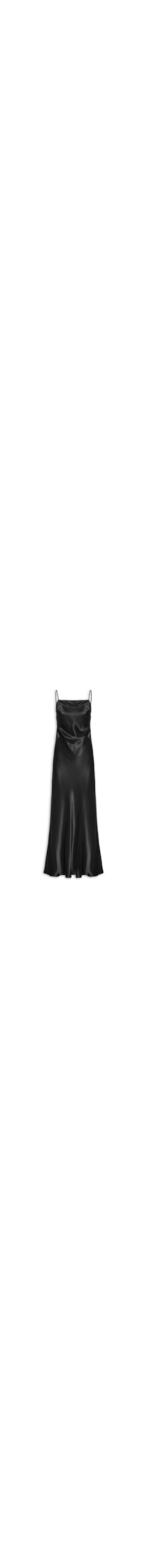 Vestido Alcinhas Cetim - Preto
