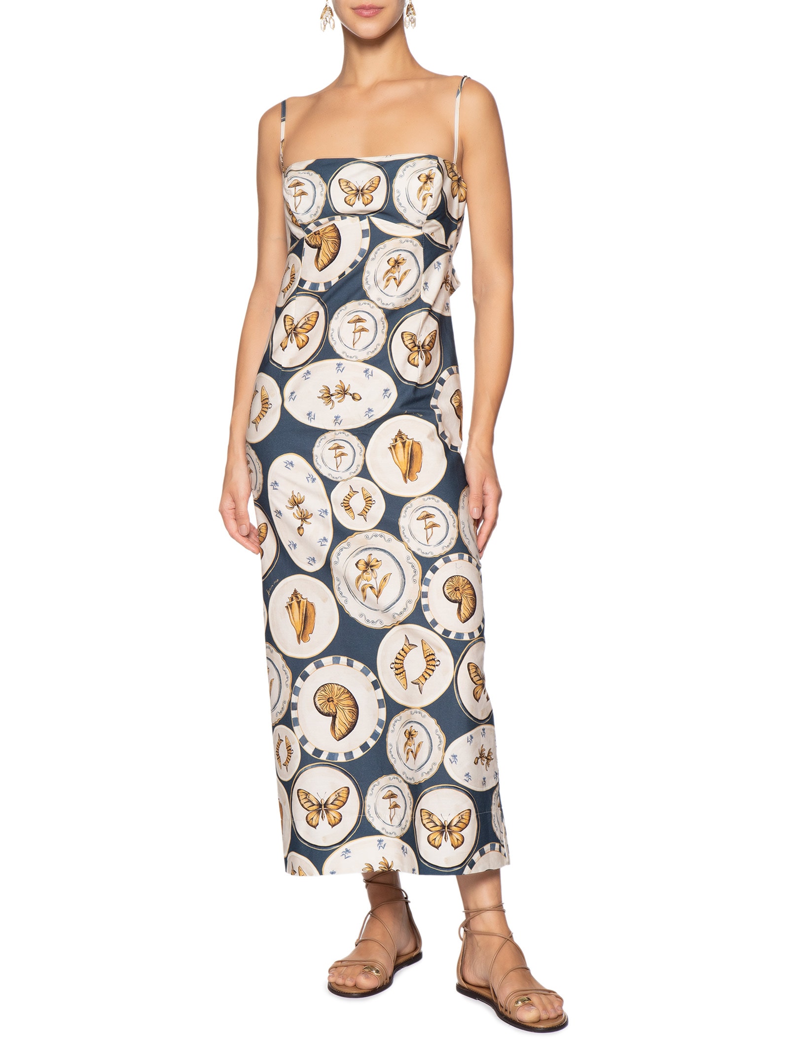 Vestido Alcinhas Coleção – Azul Farm