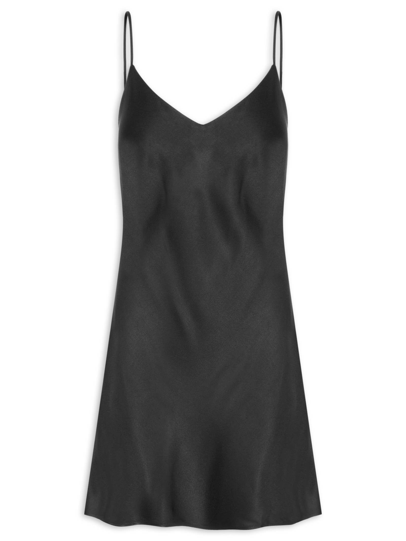 Vestido Alcinhas Curto Preto Farm