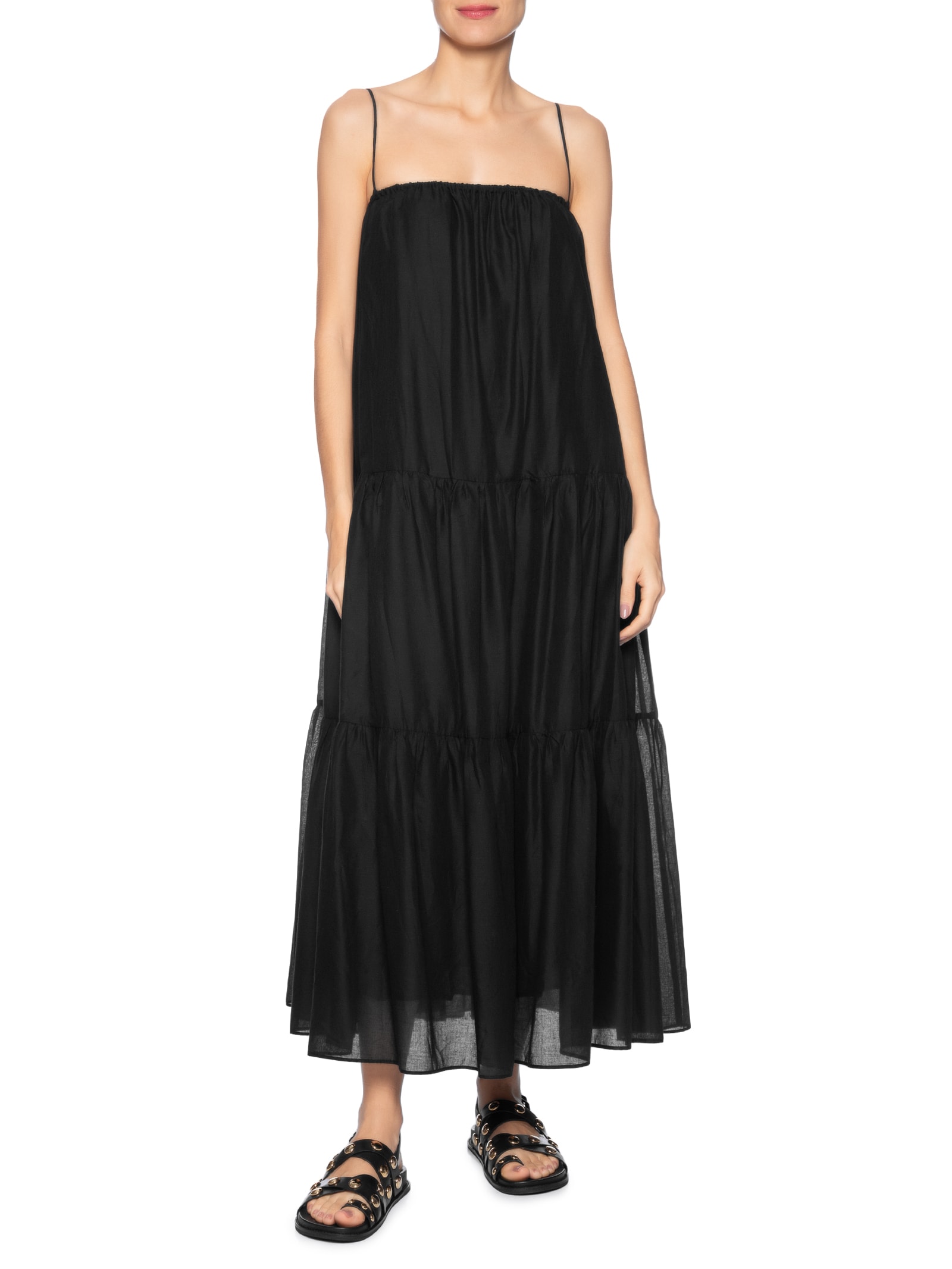  Vestido Alcinhas Marias Preto Farm