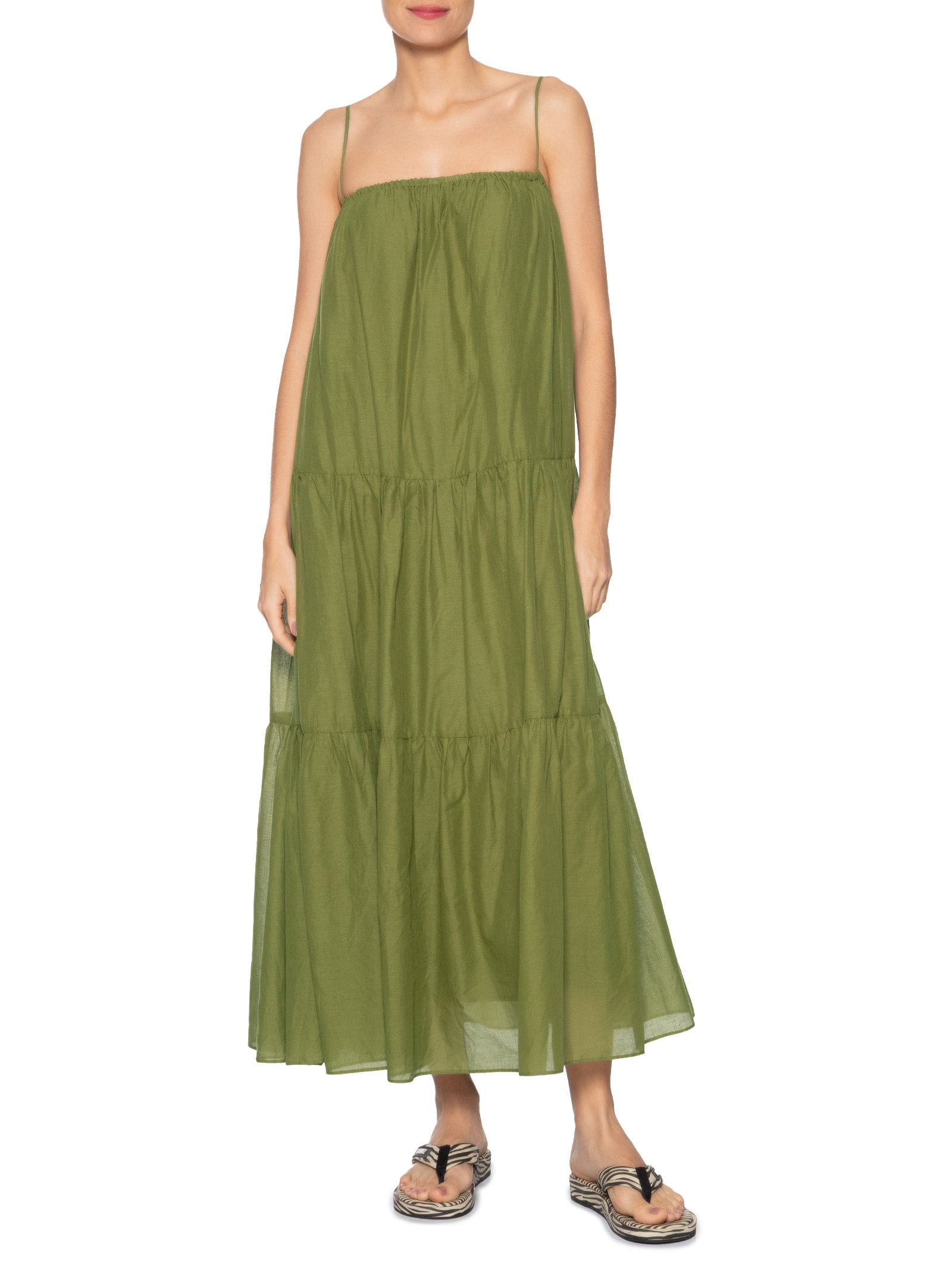 Vestido Alcinhas Marias Verde Farm