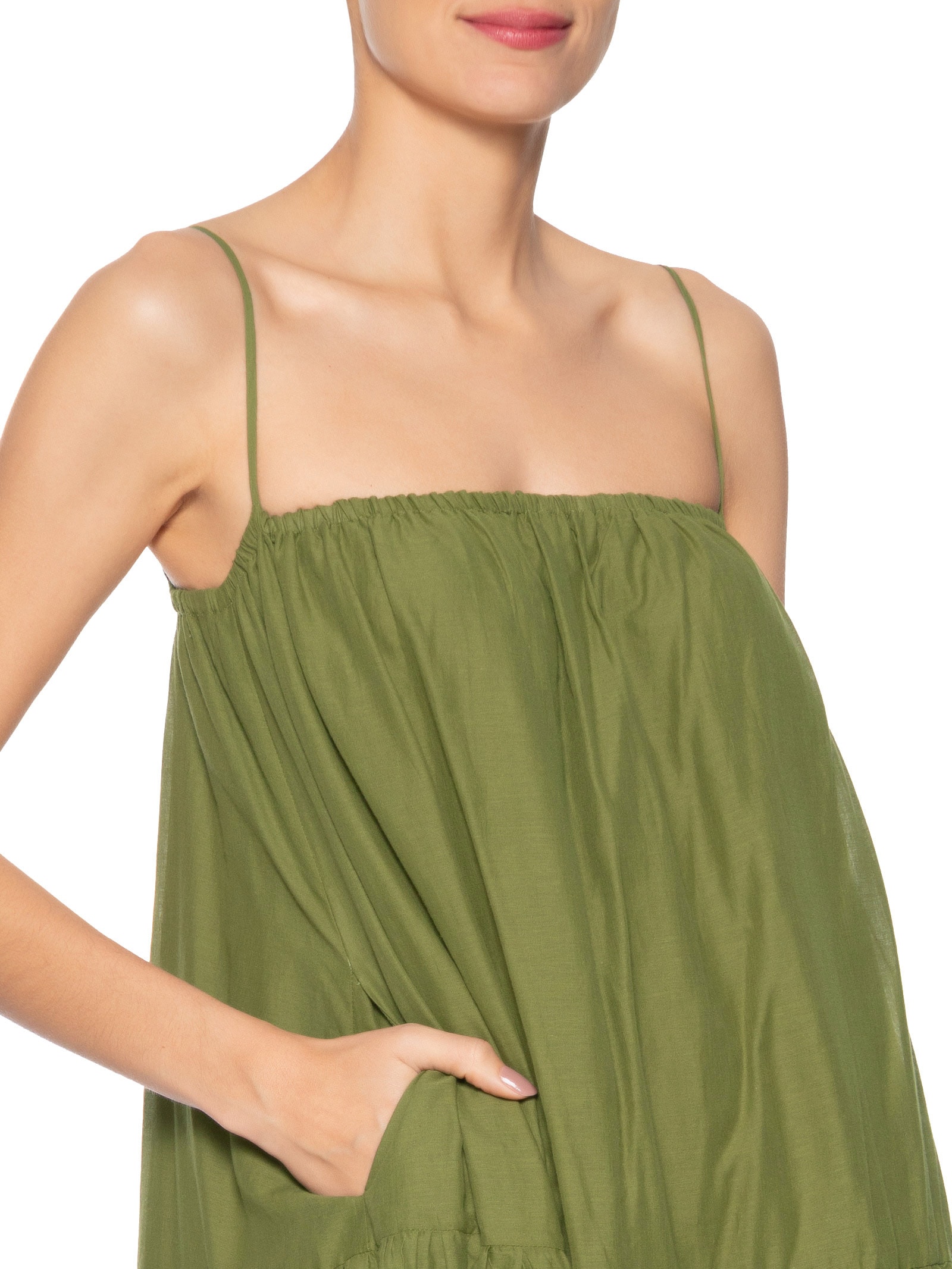 Vestido Alcinhas Marias Verde Farm