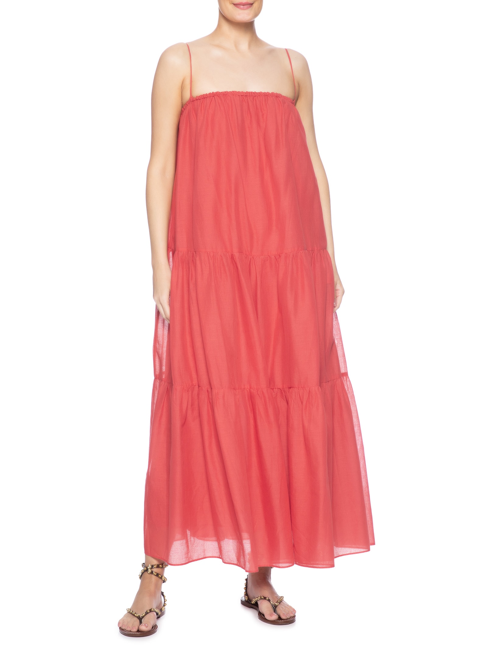 Vestido Alcinhas Marias Vermelho Farm