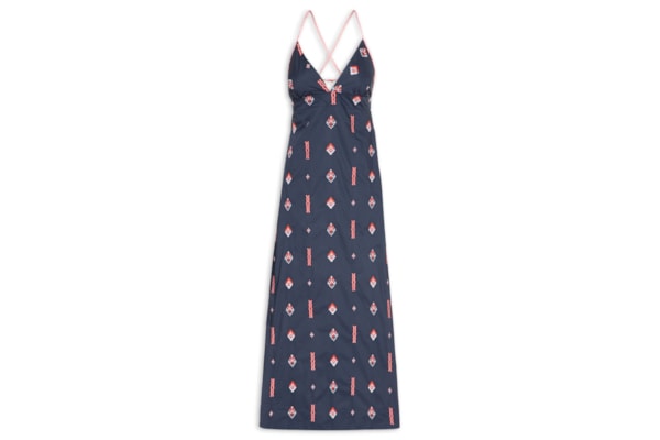 Vestido Alg Bordado Marine – Azul