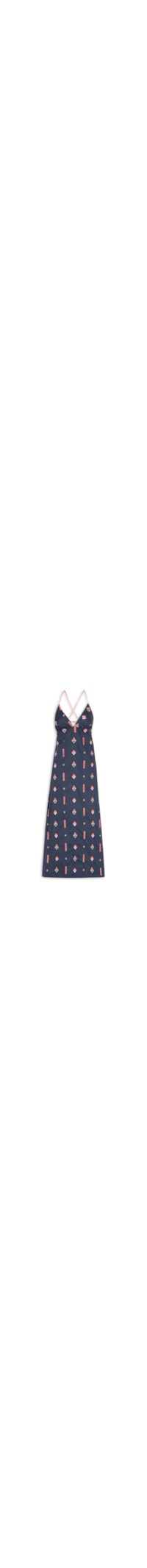 Vestido Alg Bordado Marine – Azul