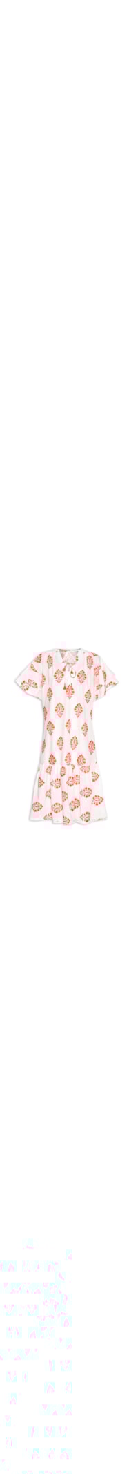 Vestido Algodão Bordado Arabesco - Branco