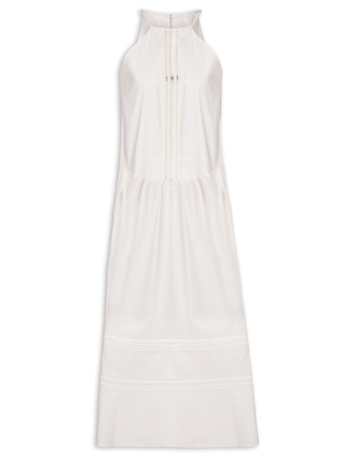 Vestido Algodão Entremeio – Branco