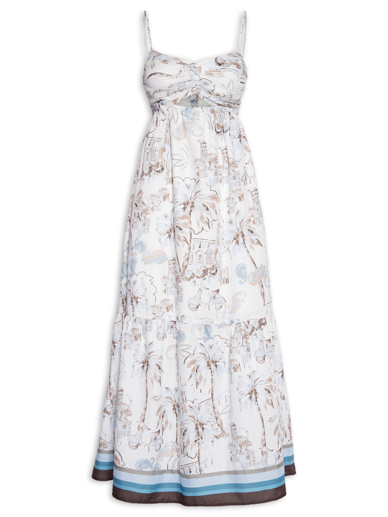 Vestido Alice Pregas Azul Le Lis