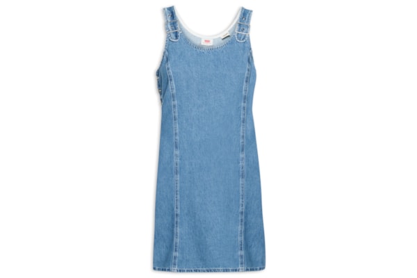 Vestido Aly Denim Jumper - Azul