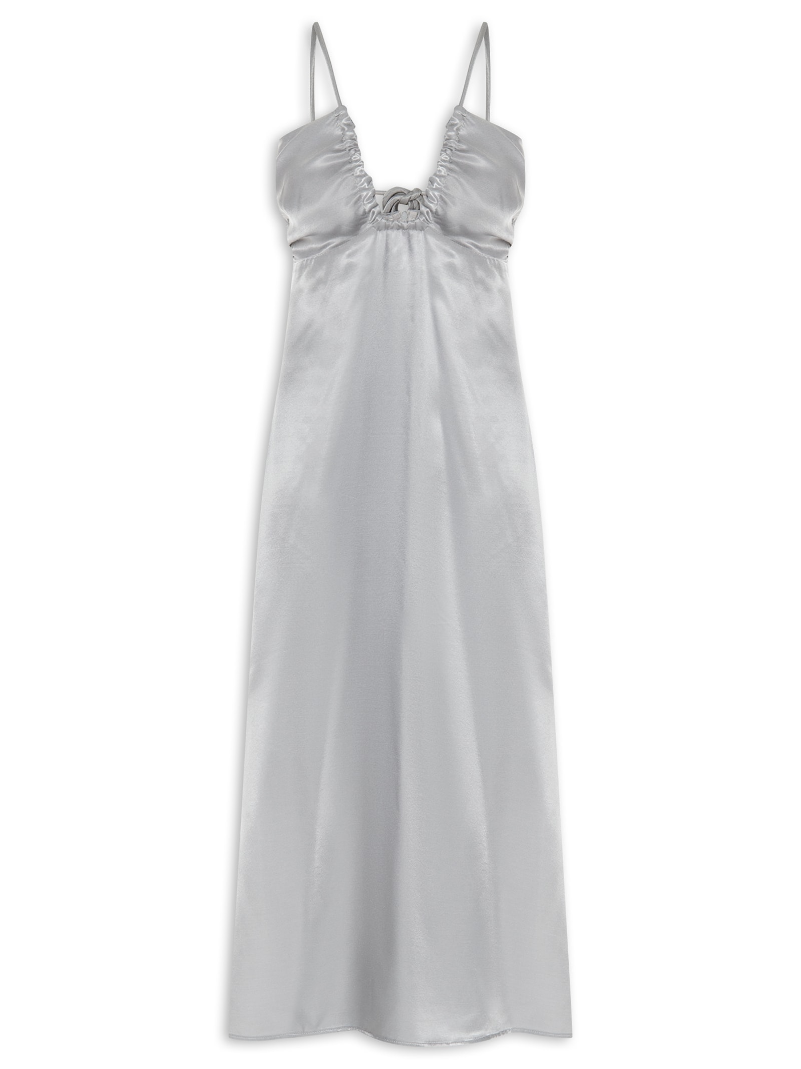 Vestido Amarração Cinza Colcci