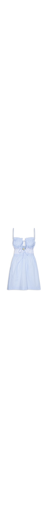 Vestido Amarração Listras - Azul