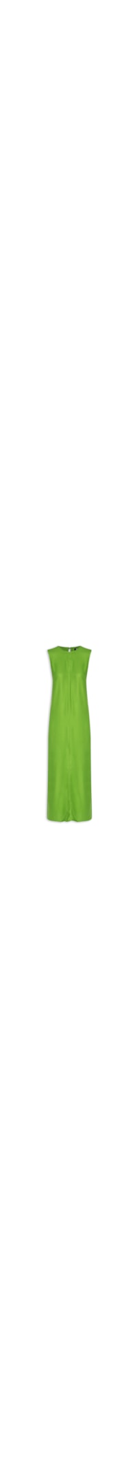 Vestido Amplo com Fenda - Verde