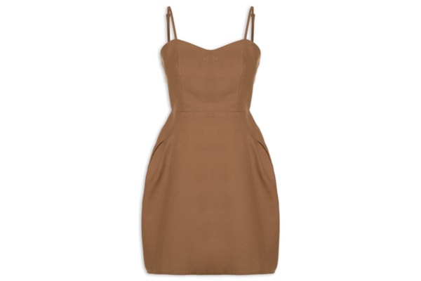 Vestido Ampulheta - Marrom