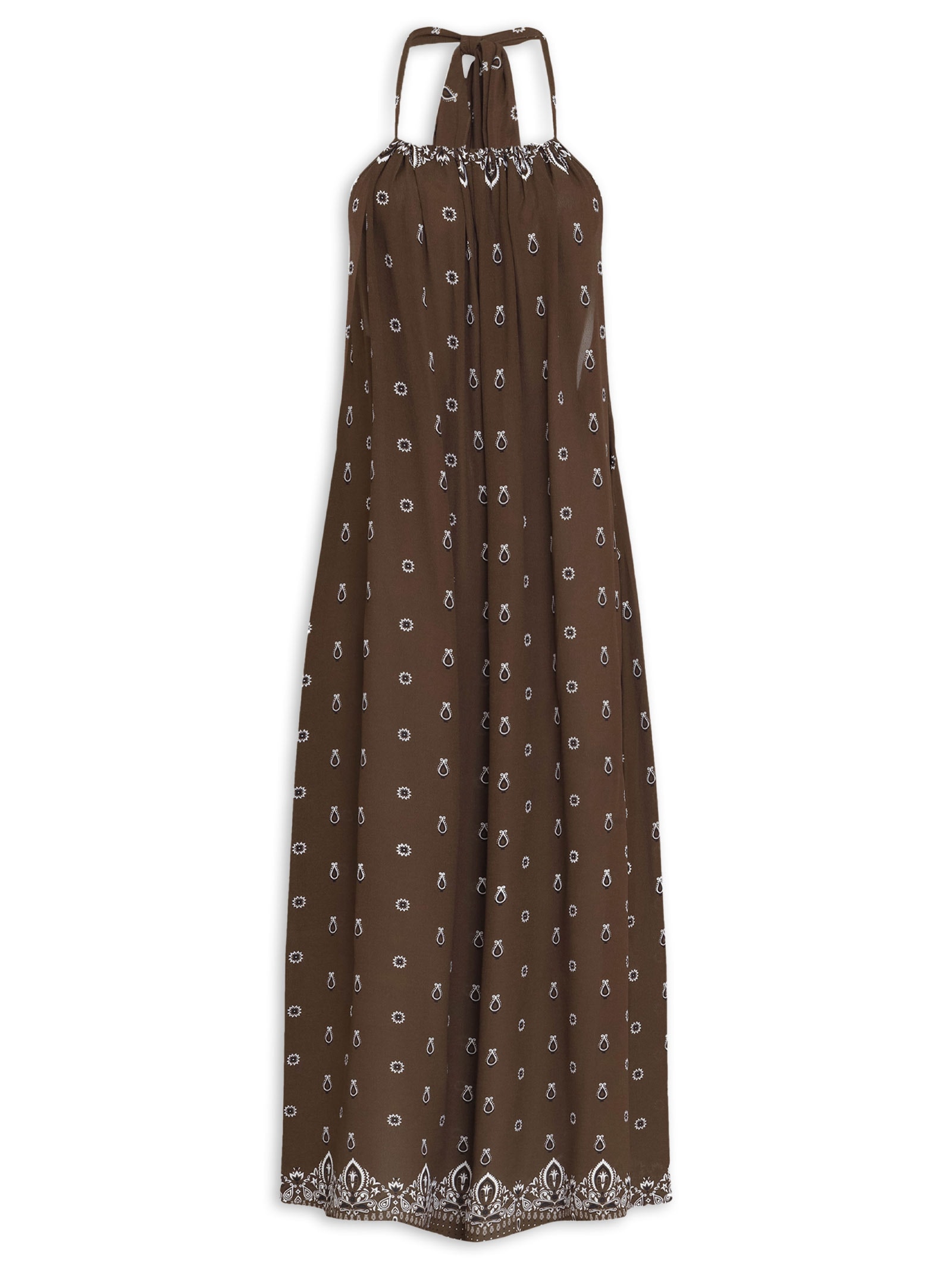 Vestido Andrea Marrom Triya