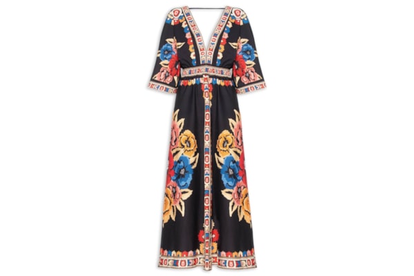 Vestido Antuerpia Lenço - Preto