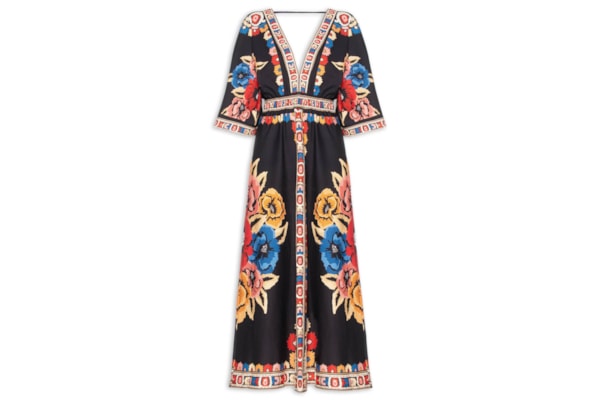 Vestido Antuerpia Lenço - Preto