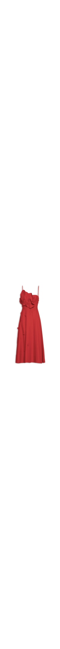 Vestido Artesanal Flor Gabrielle - Vermelho