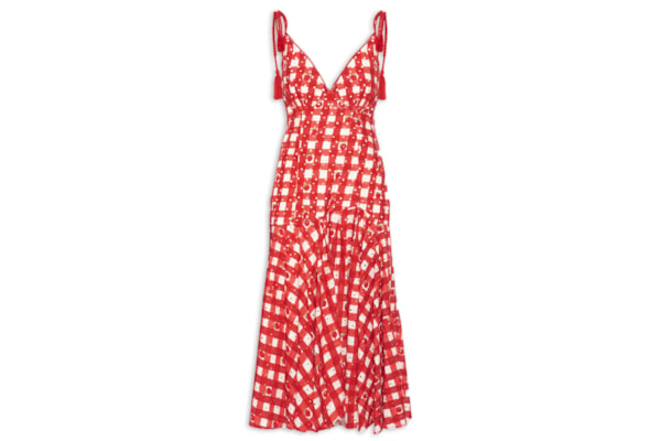 Vestido Artesanal Frutinhas - Vermelho