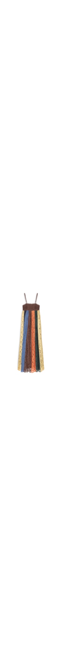 Vestido Artesanal Patch Rendas - Marrom