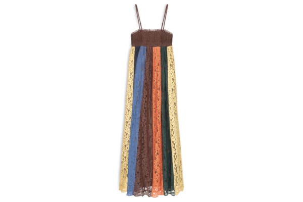 Vestido Artesanal Patch Rendas - Marrom