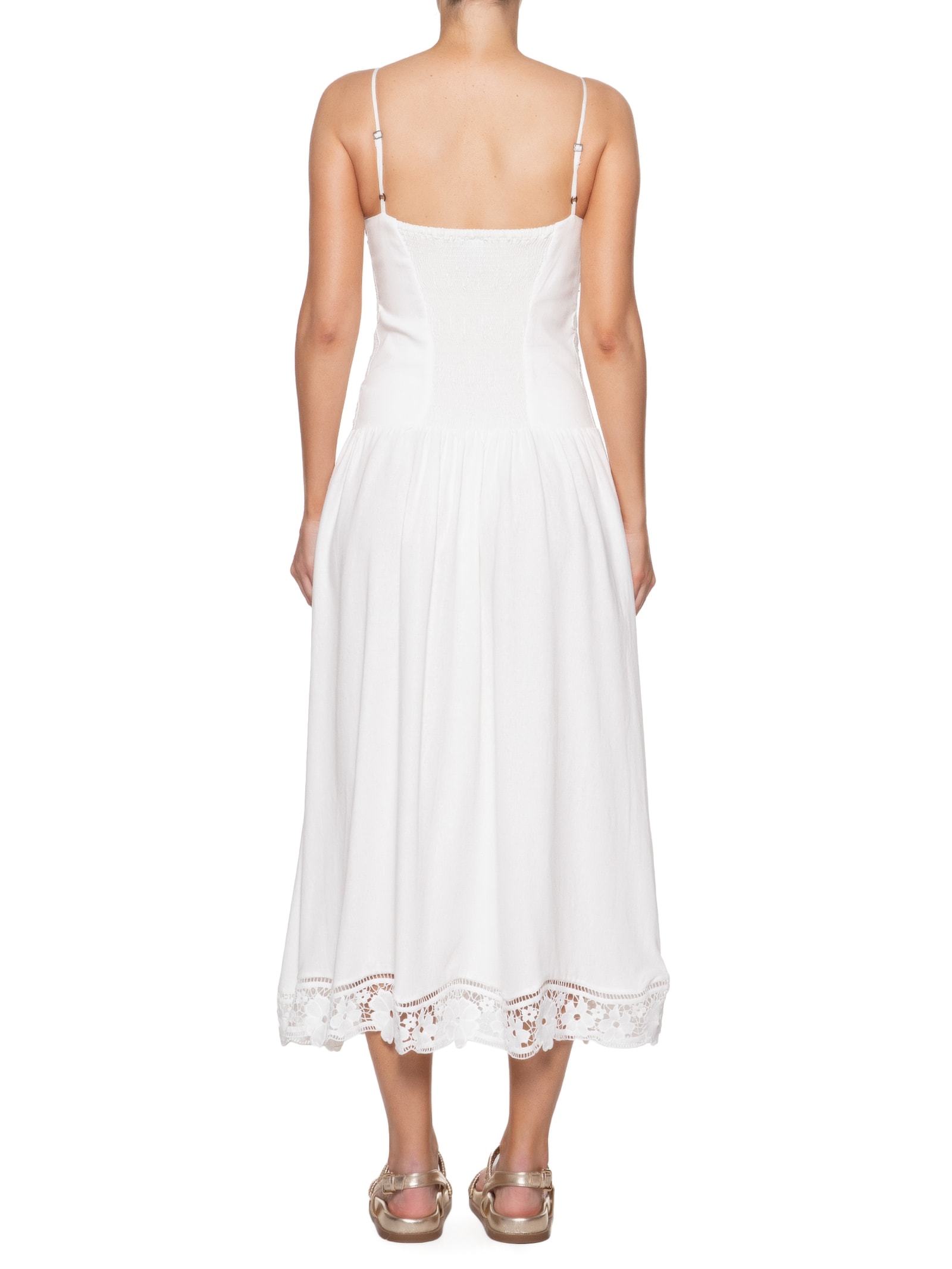 Vestido Artesanal Richelieu Deliro Tropi Branco Farm