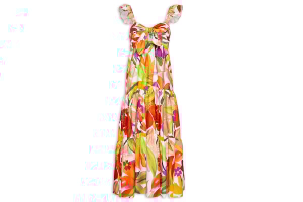 Vestido Artsy Flor - Verde
