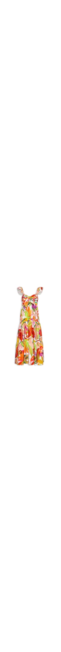 Vestido Artsy Flor - Verde