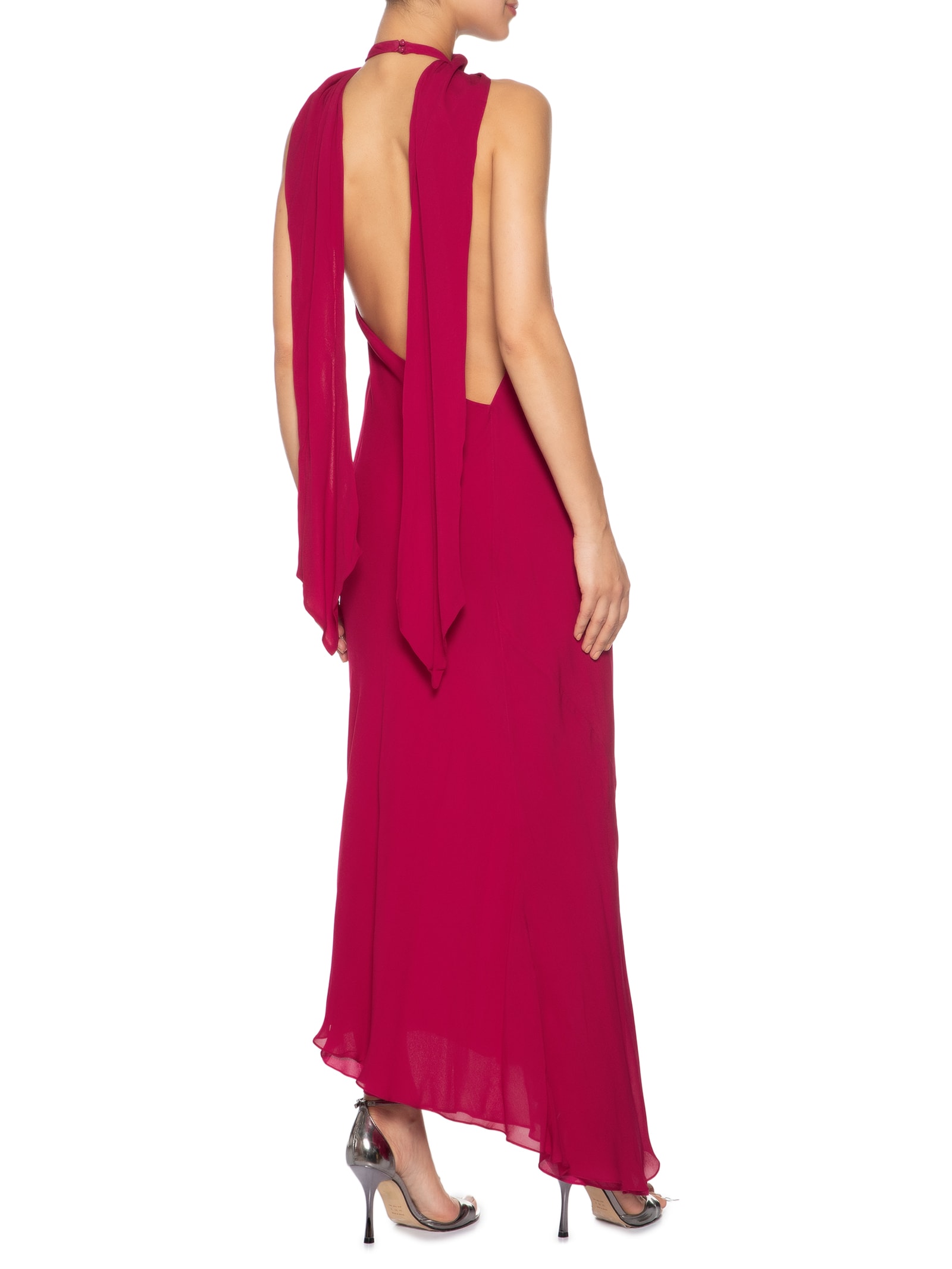 Vestido Assimétrico Calda Vermelho Animale