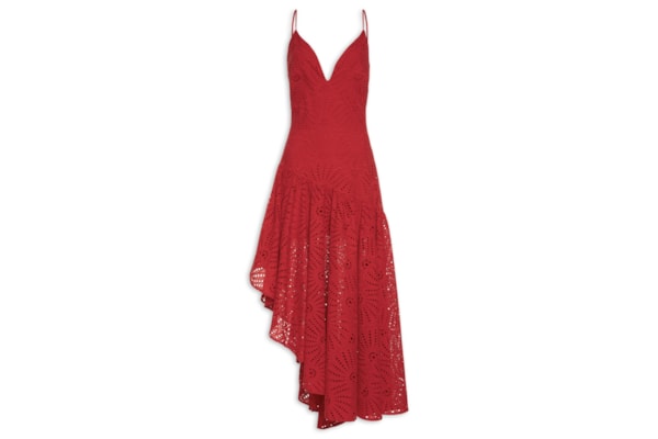 Vestido Assimétrico Laise Banana - Vermelho
