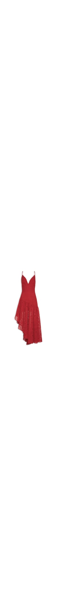 Vestido Assimétrico Laise Banana - Vermelho