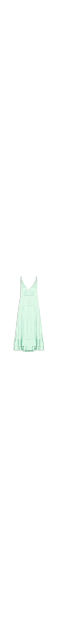 Vestido Babados Barra - Azul