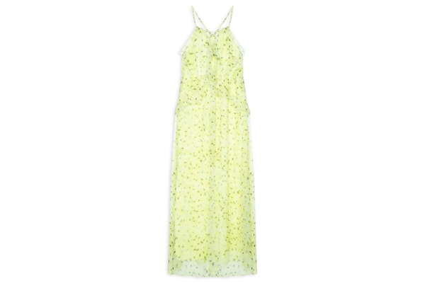 Vestido Babados Longuete - Amarelo