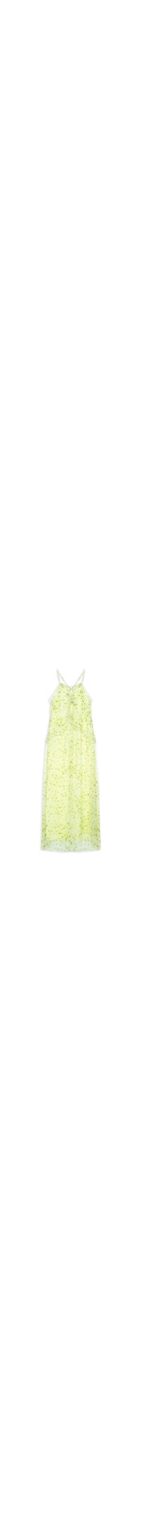 Vestido Babados Longuete - Amarelo