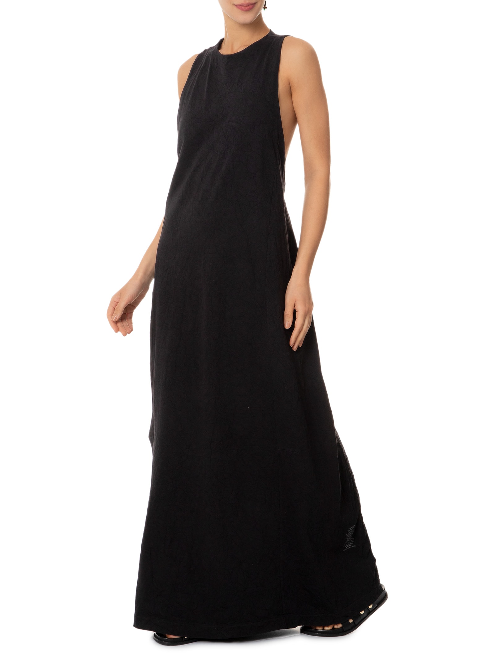 Vestido Balloon Wrinkle Preto Osklen