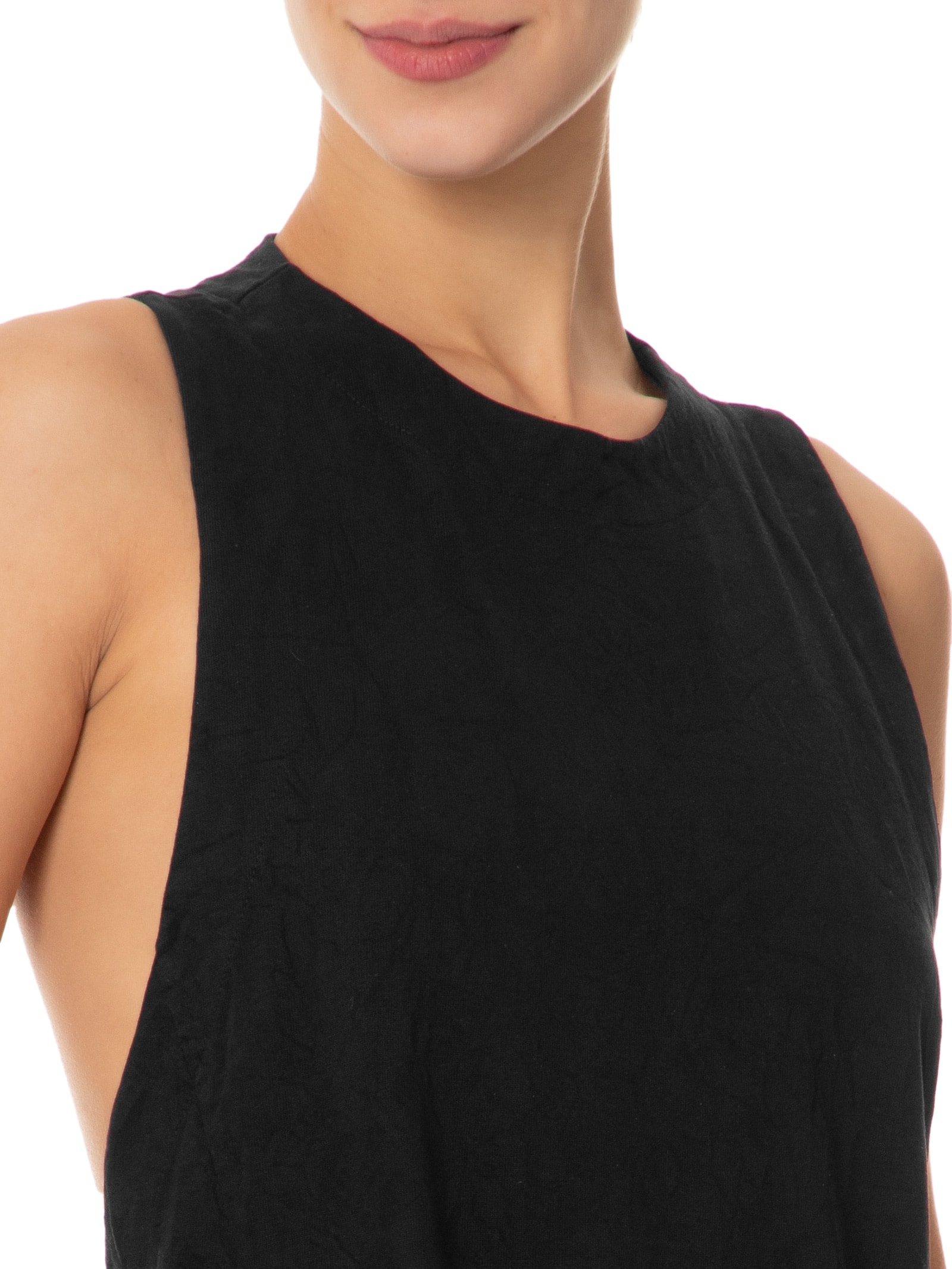 Vestido Balloon Wrinkle Preto Osklen