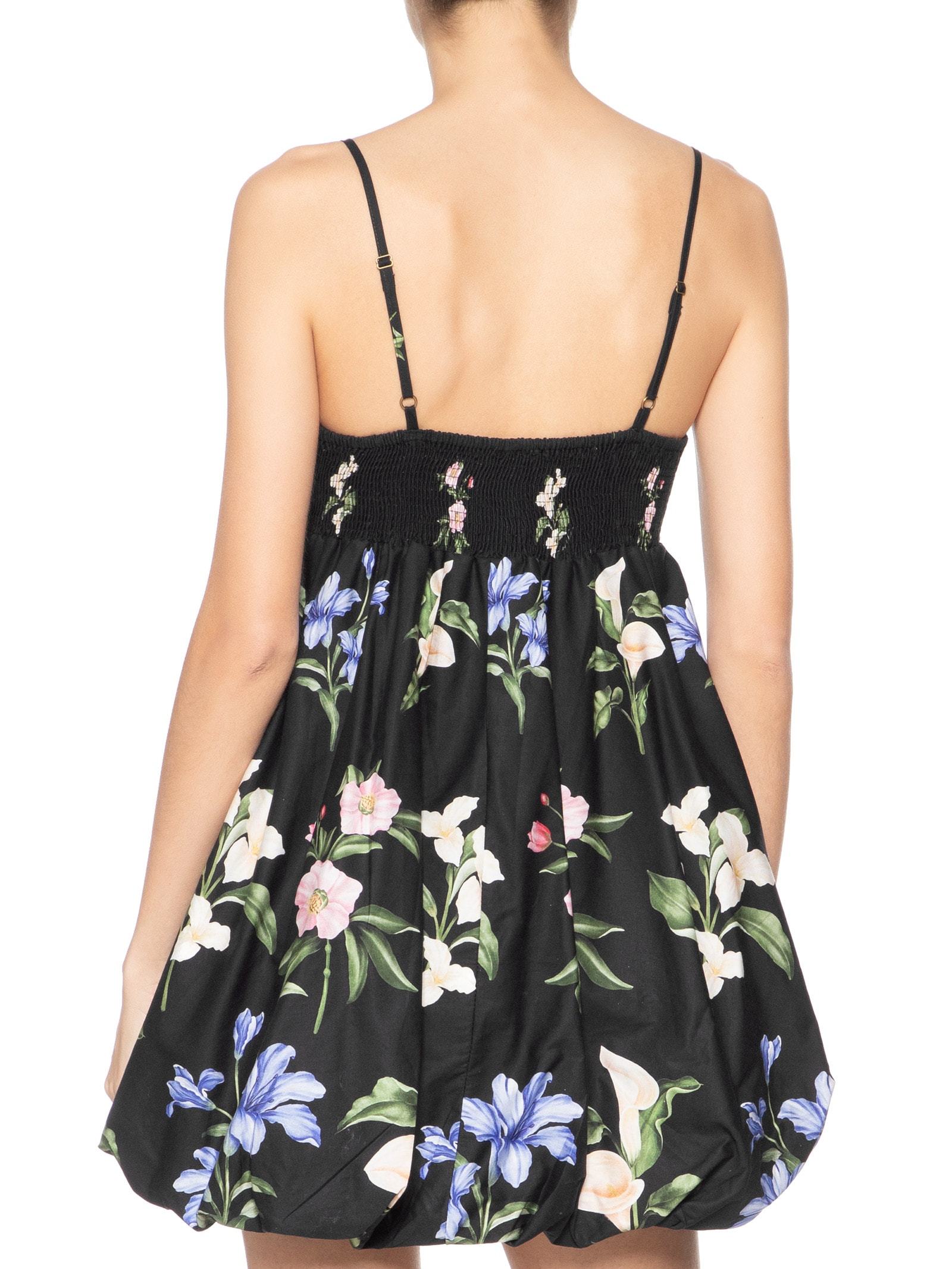 Vestido Balonê Água De Flor Preto Farm